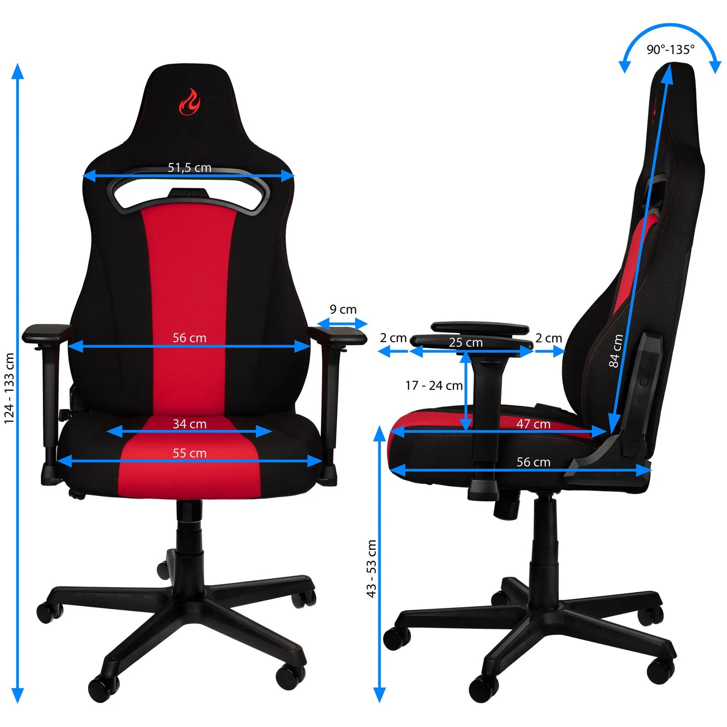 【新品終売モデル】Nitro Concepts E250 レッド