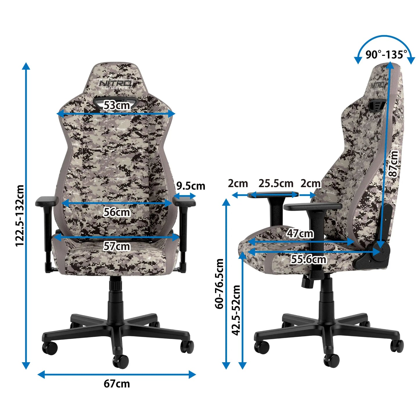 Nitro Concepts S300 PRO - DIGITAL CAMO