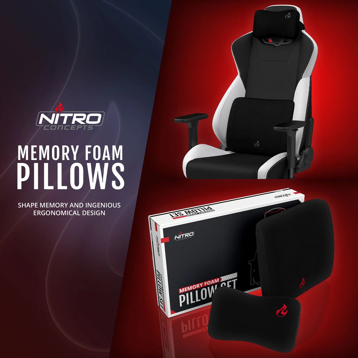 【販売終了】メモリーフォーム クッションセット - Nitro Concepts