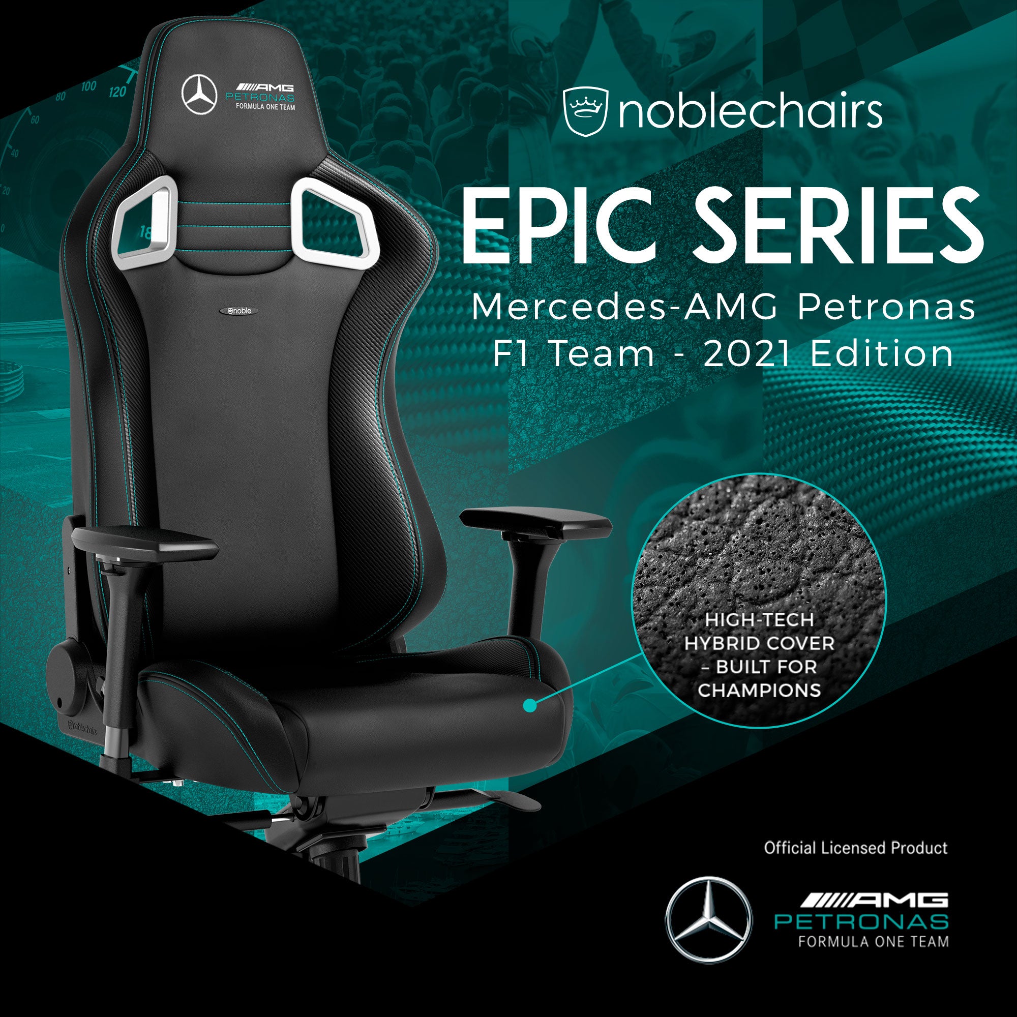 noblechairs ゲーミングチェア｜EPIC - Mercedes-AMG Petronas Formula