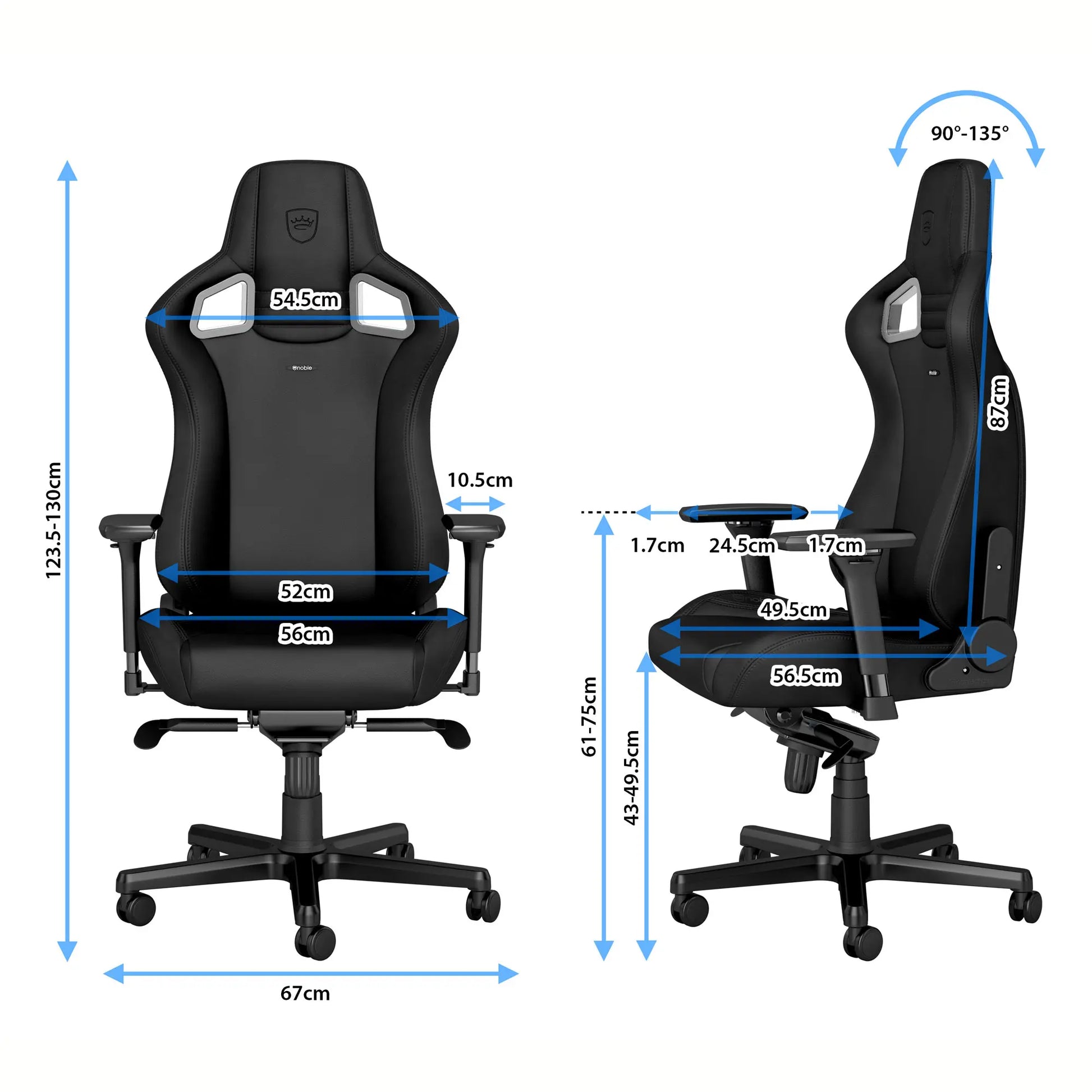 noblechairs ゲーミングチェア|EPIC - BLACK EDITION|NBL-PU-BLA-005 noblechairs ゲーミングチェア|EPIC - BLACK EDITION|NBL-PU-BLA-005