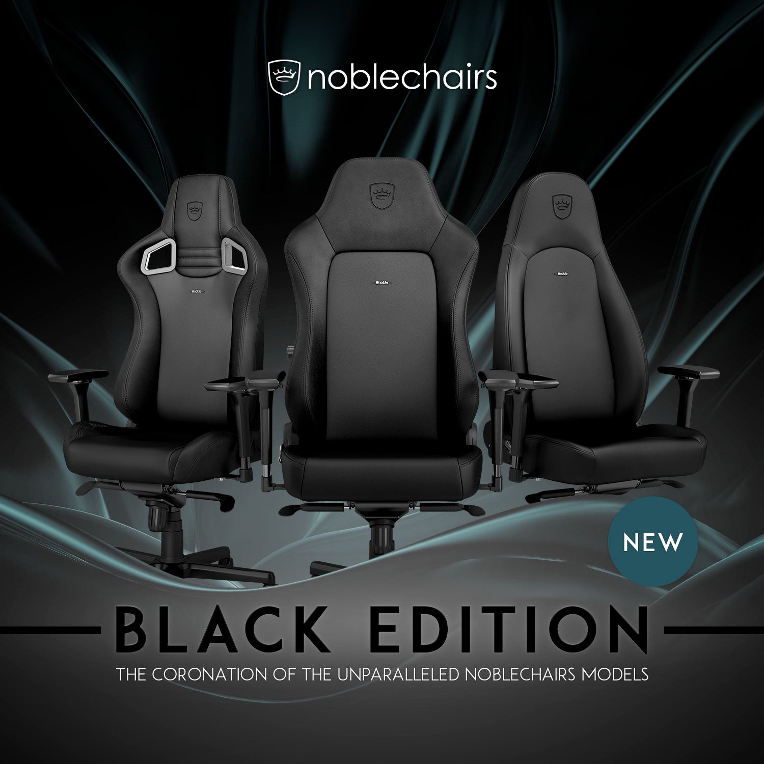 noblechairs ゲーミングチェア｜HERO - BLACK EDITION｜NBL-HRO-PU-BED