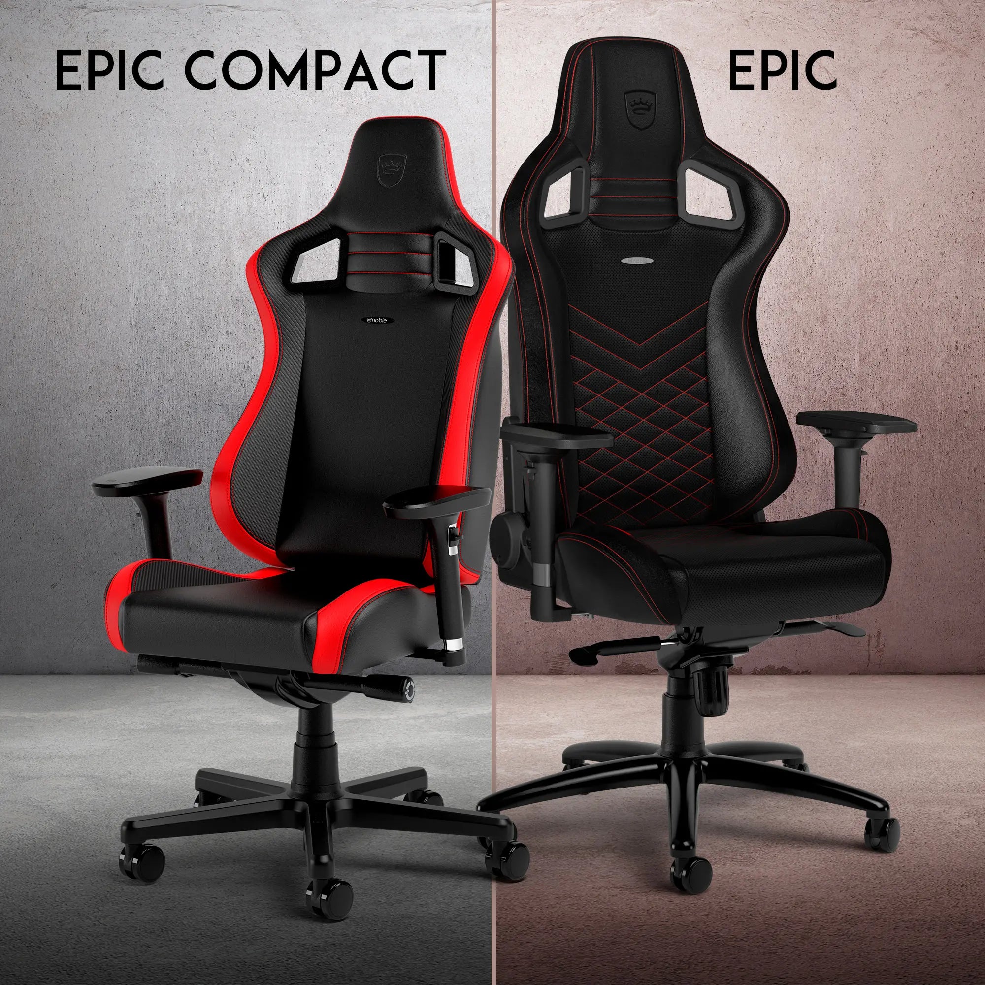 noblechairs NBL-ECC-PU-BLA ブラック EPIC Compact [ゲーミングチェア]