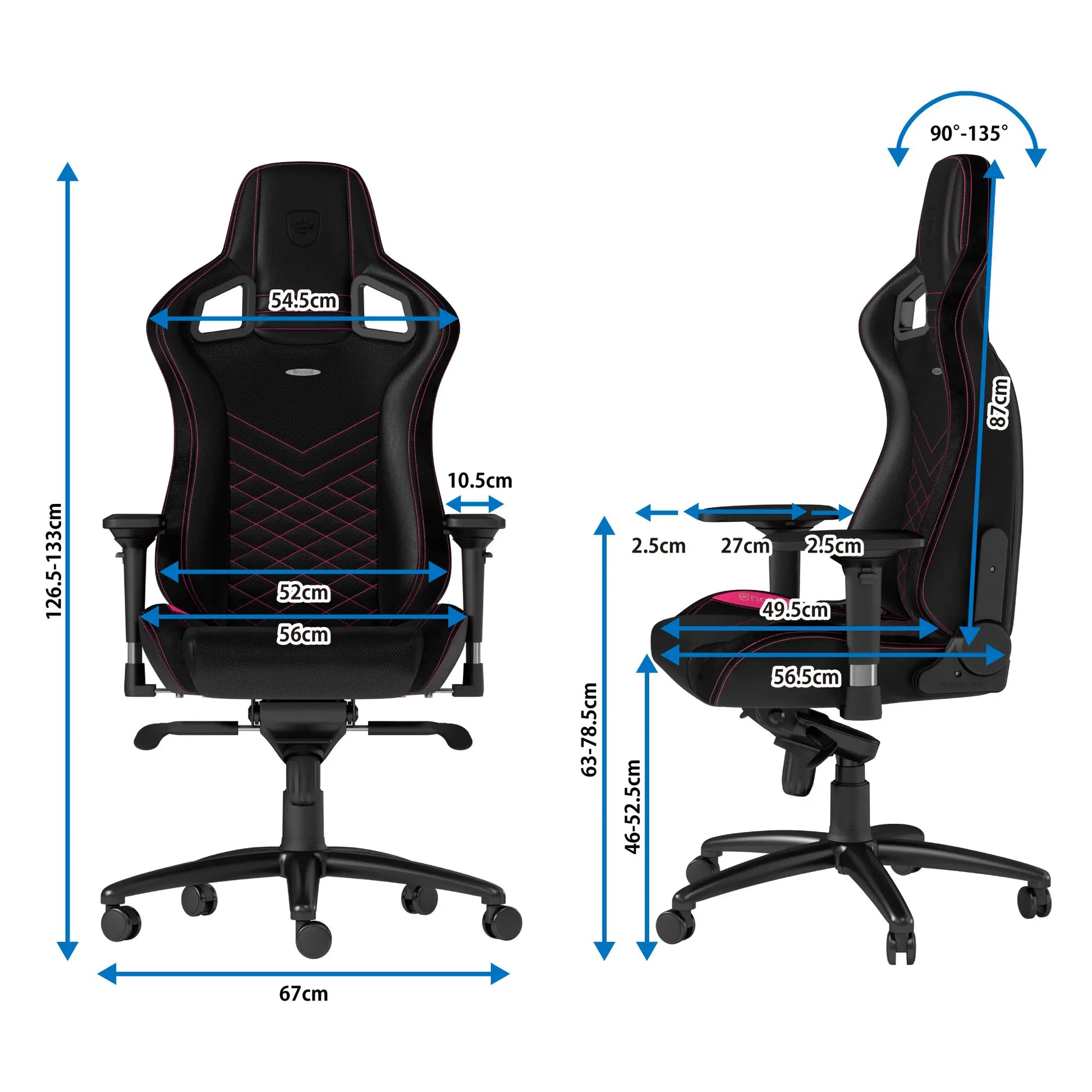 noblechairs ゲーミングチェア|EPIC エピック|NBL-PU-BLA-003 noblechairs ゲーミングチェア|EPIC エピック|NBL-PU-BLA-003
