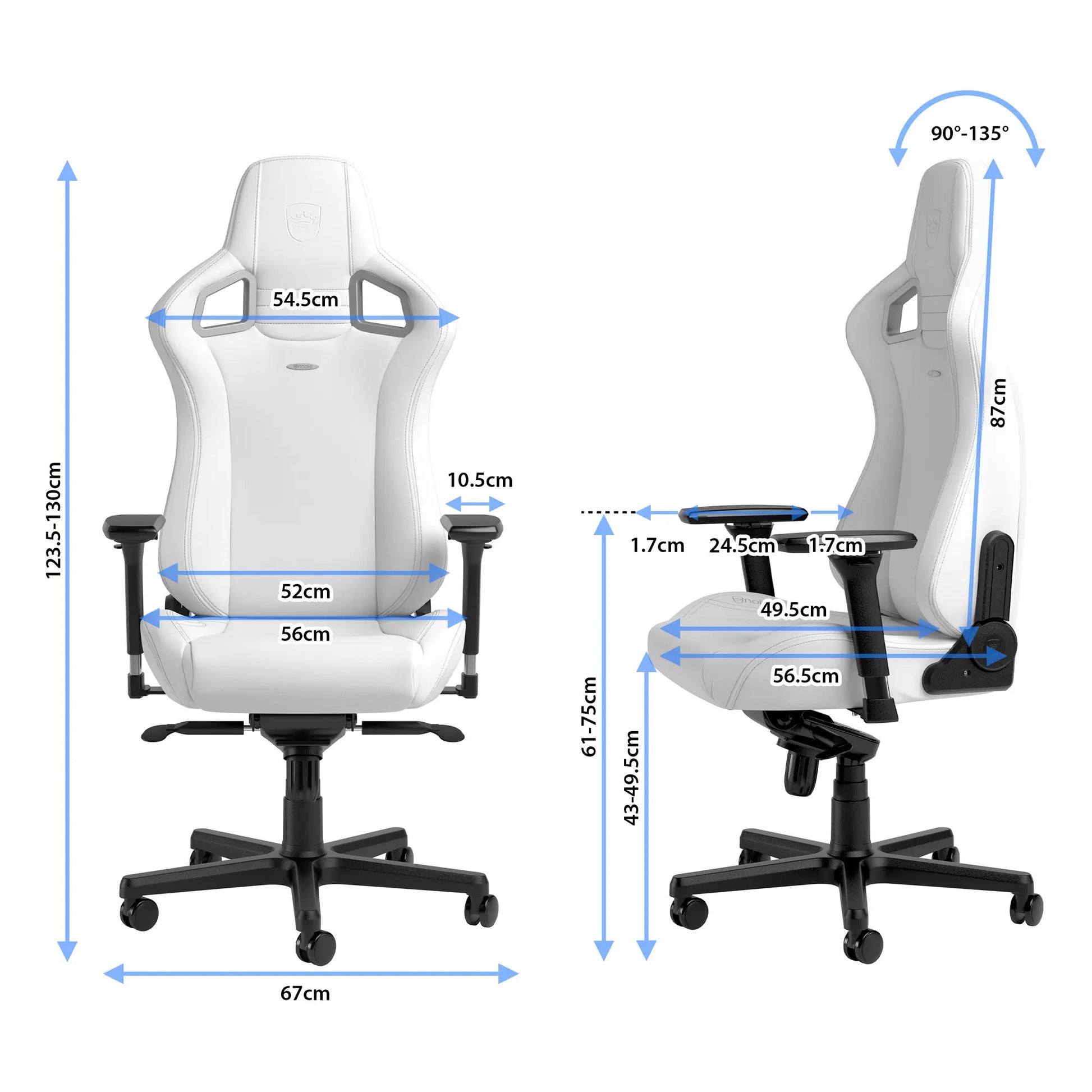 noblechairs ゲーミングチェア|EPIC - WHITE EDITION|NBL-EPC-PU-WED noblechairs ゲーミングチェア|EPIC - WHITE EDITION|NBL-EPC-PU-WED