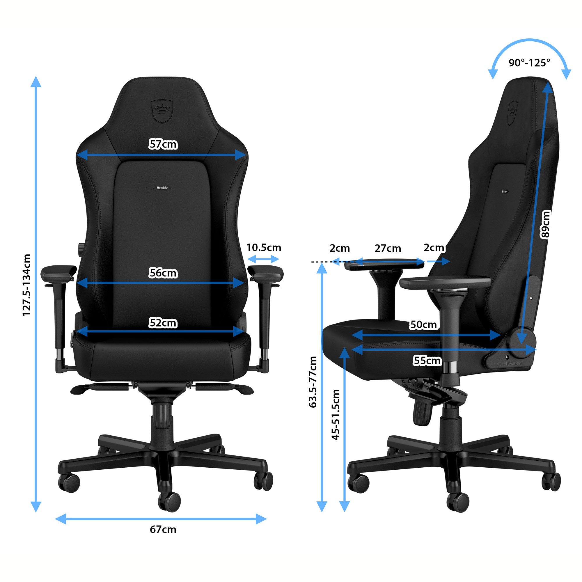 noblechairs ゲーミングチェア｜HERO - BLACK EDITION｜NBL-HRO-PU-BED-SGL – noblechairs 日本公式オンラインストア