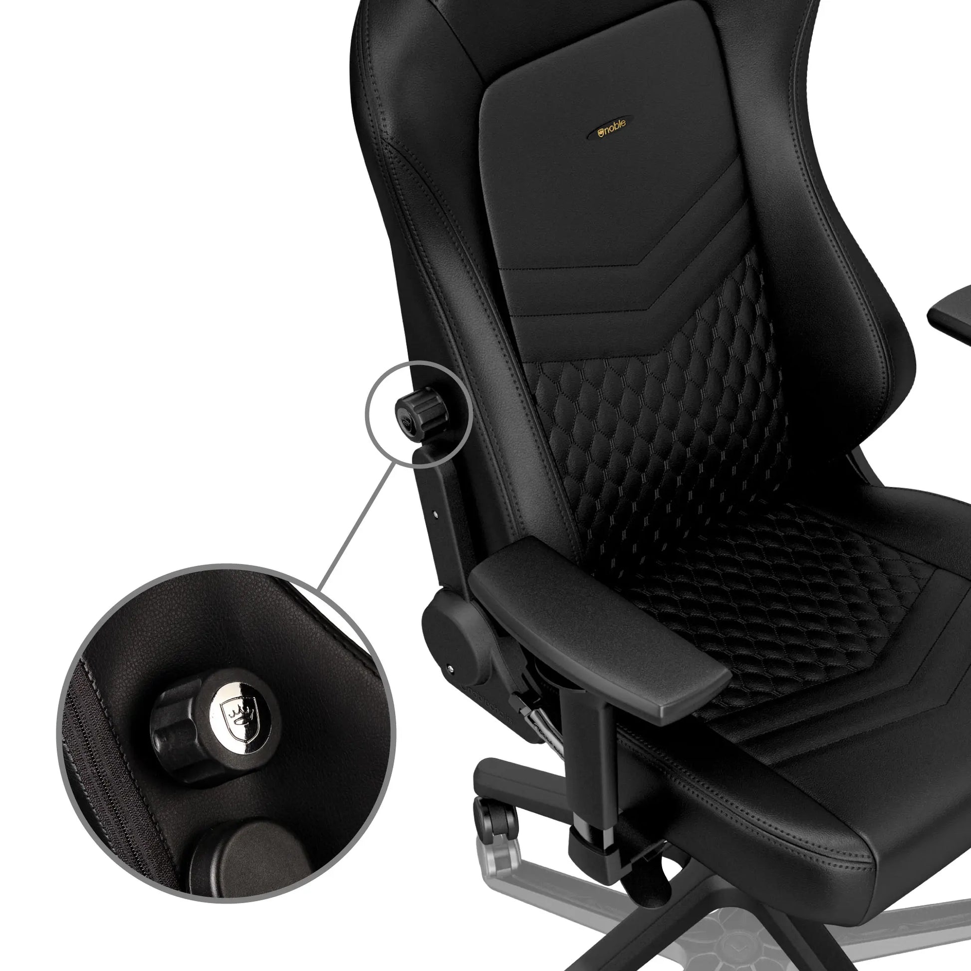 noblechairs ゲーミングチェア|HERO - Real Leather|NBL-HRO-RL-BLA noblechairs ゲーミングチェア|HERO - Real Leather|NBL-HRO-RL-BLA