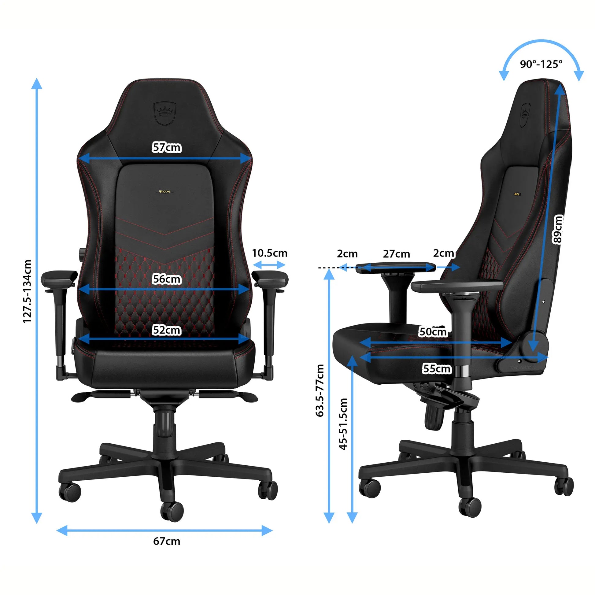 noblechairs ゲーミングチェア|HERO - Real Leather|NBL-HRO-RL-BLA noblechairs ゲーミングチェア|HERO - Real Leather|NBL-HRO-RL-BLA
