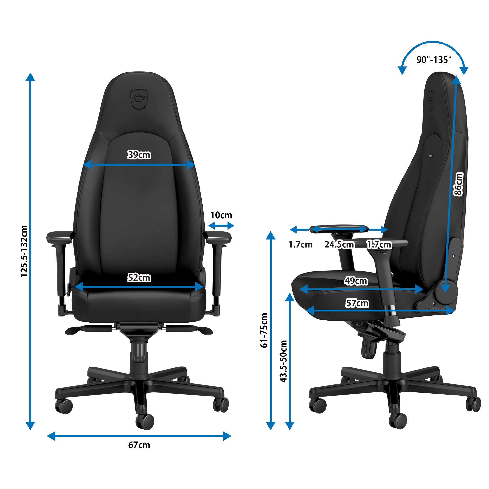 noblechairs ゲーミングチェア｜ICON - BLACK EDITION｜NBL-ICN-PU-BED-SGL – noblechairs 日本公式オンラインストア