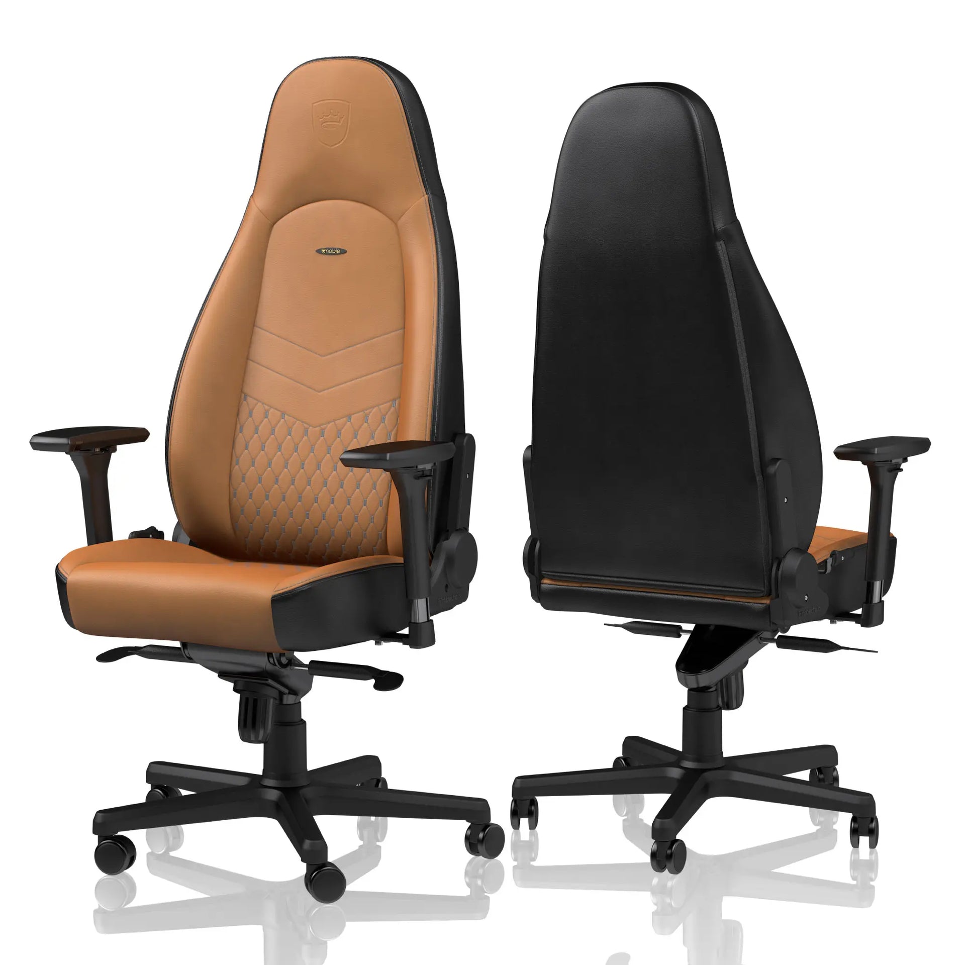 noblechairs ゲーミングチェア｜ICON - Real Leather コニャック｜NBL
