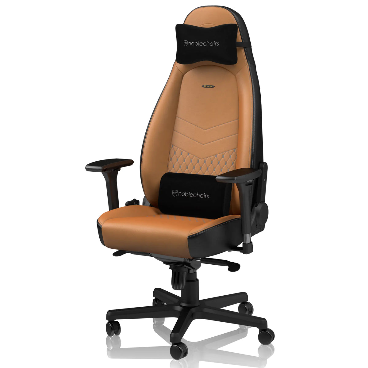 noblechairs ブラウン デスクチェア noblechairs ゲーミングチェア｜ICON - Real Leather コニャック｜本革